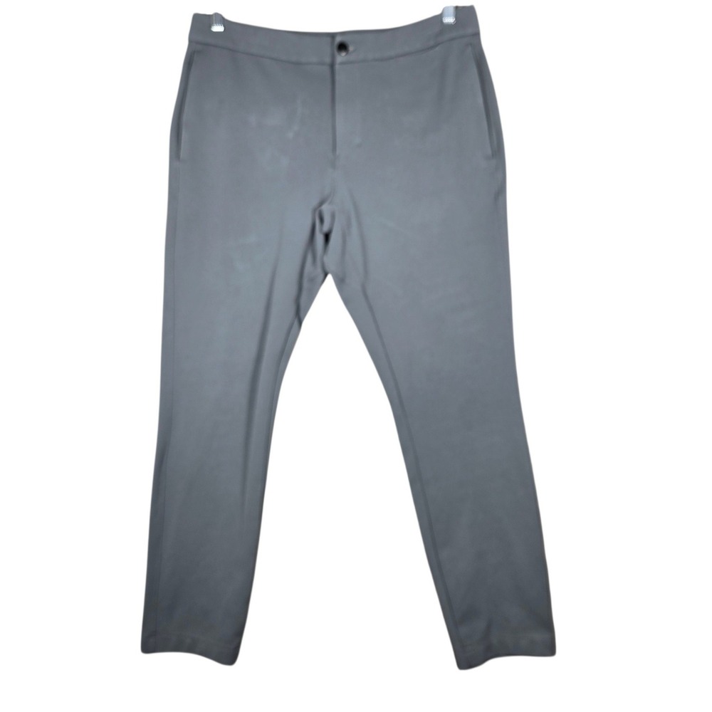 Lululemon Commission Pant Slim Mens 34 Gray Warpstreme Chino Trousers 34x29
